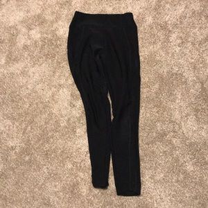 black full length leggings